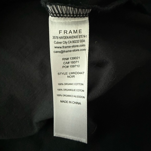 👗FRAME Cut Out Midi Dress 100% Organic Cotton - Picture 11 of 13